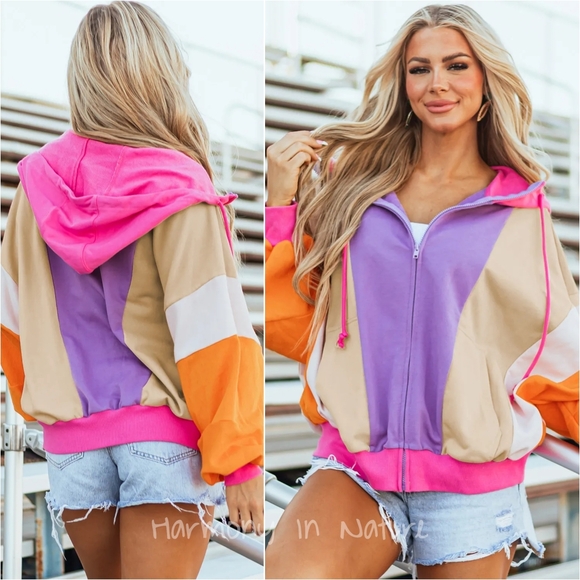 Madison Color Clash Hoodie - Picture 2 of 8